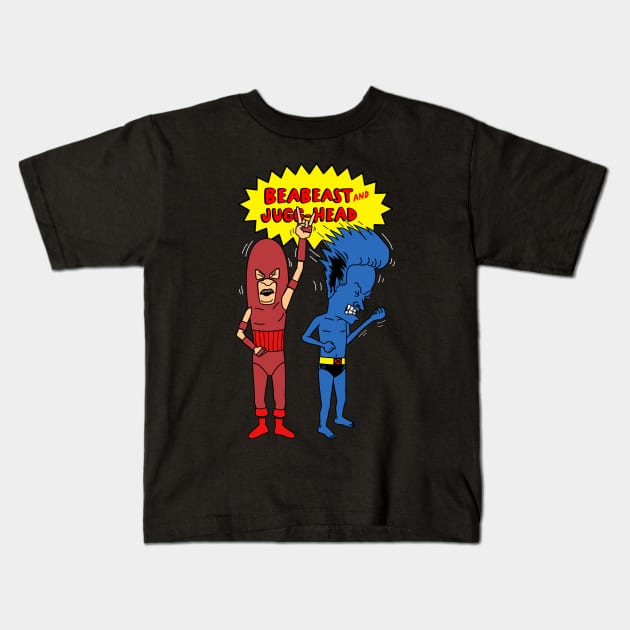 Funny Cool Mutant Superhero Villain 90's Cartoon Parody Kids T-Shirt by BoggsNicolas